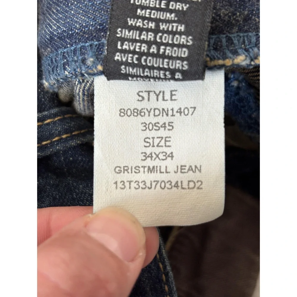 Polo Jeans Company Gristmill Jeans Mens 34x34 Blue Straight Medium Wash‎ Denim